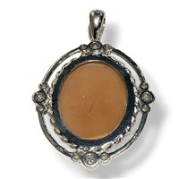 Pendant Mandile 1922 Woman Cammei  in Silver Conchiglia 2CPPC120444 - 2CPPC120444